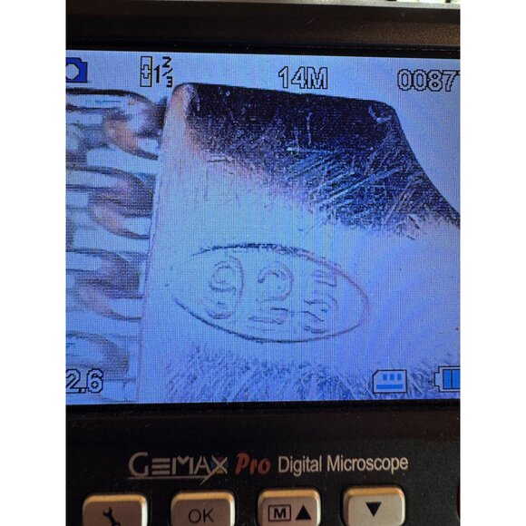 Estate Sterling Silver 925 Mesh Bracelet 6.5in Italy Marked 925 Lobster Clasp - Picture 8 of 8